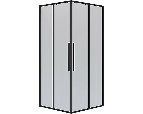 Душевой уголок Niagara Nova 80х80 NG-6822-34BLACK профиль Черный матовый стекло прозрачное