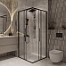 Душевой уголок Niagara Nova 80х80 NG-6822-34BLACK профиль Черный матовый стекло прозрачное