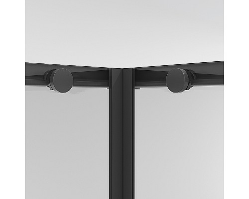 Душевой уголок Niagara Nova 80х80 NG-6822-34BLACK профиль Черный матовый стекло прозрачное