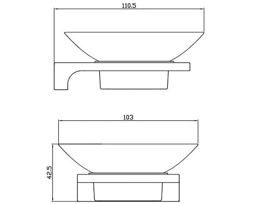 Мыльница Rav Slezak Nil NLA0300MG Сатин