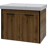 Тумба под раковину Bellezza Бруно 70 4632211240492 подвесная Табакко