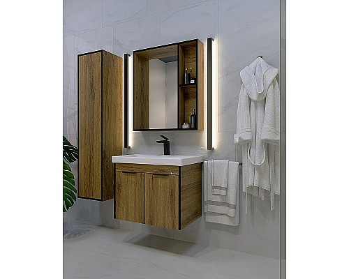 Тумба под раковину Bellezza Бруно 70 4632211240492 подвесная Табакко