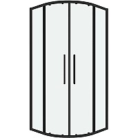 Душевой уголок Grossman Cosmo 100х100 301.K33.02.1010.21.00 профиль Черный матовый стекло прозрачное