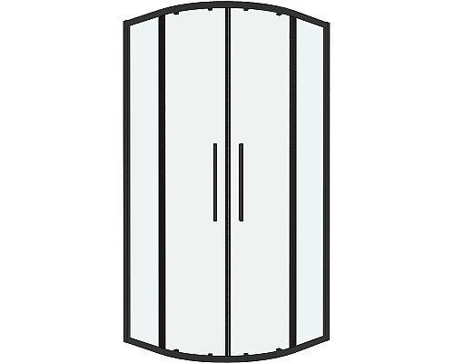 Душевой уголок Grossman Cosmo 100х100 301.K33.02.1010.21.00 профиль Черный матовый стекло прозрачное