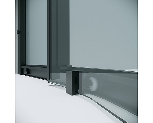 Душевой уголок Grossman Cosmo 100х100 301.K33.02.1010.21.00 профиль Черный матовый стекло прозрачное