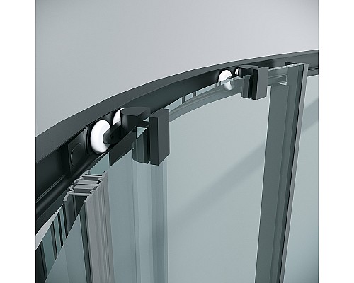 Душевой уголок Grossman Cosmo 100х100 301.K33.02.1010.21.00 профиль Черный матовый стекло прозрачное