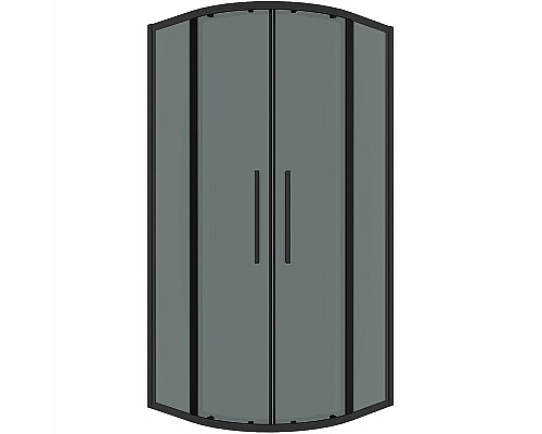 Душевой уголок Grossman Cosmo 80х80 301.K33.02.8080.21.10 профиль Черный матовый стекло тонированное