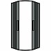 Душевой уголок Grossman Cosmo 80х80 301.K33.02.8080.21.10 профиль Черный матовый стекло тонированное