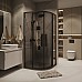 Душевой уголок Grossman Cosmo 80х80 301.K33.02.8080.21.10 профиль Черный матовый стекло тонированное
