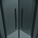 Душевой уголок Grossman Cosmo 80х80 301.K33.02.8080.21.10 профиль Черный матовый стекло тонированное