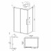 Душевой уголок Grossman Cosmo 120х80 120.K33.02.1280.21.00 профиль Черный матовый стекло прозрачное