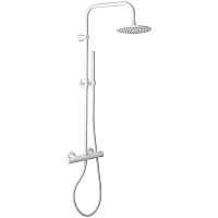 Душевая система Remer Elegance EQ32X7MMM20BO с термостатом Белая матовая