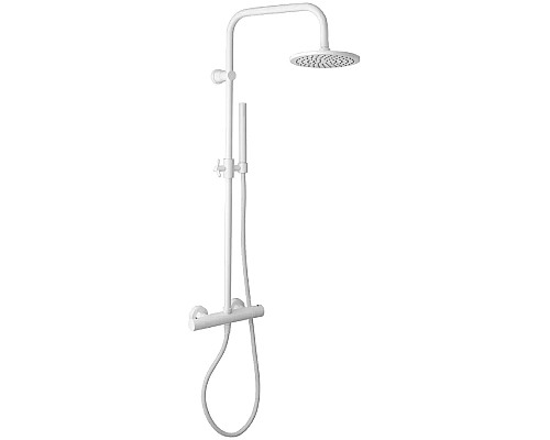 Душевая система Remer Elegance EQ32X7MMM20BO с термостатом Белая матовая