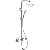 Душевая система Remer Elegance EQ32X8CPUFD25 с термостатом Хром