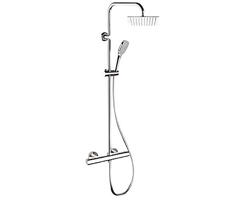 Душевая система Remer Elegance EQ32X8CPUFD25 с термостатом Хром