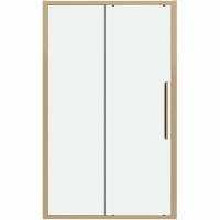 Душевая дверь Grossman Cosmo 130 100.K33.02.130.32.00 профиль Золото сатин стекло прозрачное