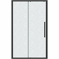 Душевая дверь Grossman Cosmo 110 100.K33.02.110.21.02 профиль Черный матовый стекло шиншилла