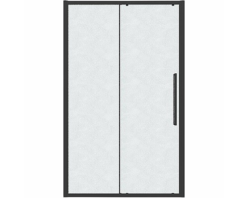 Душевая дверь Grossman Cosmo 110 100.K33.02.110.21.02 профиль Черный матовый стекло шиншилла