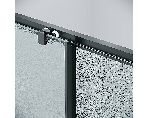 Душевая дверь Grossman Cosmo 110 100.K33.02.110.21.02 профиль Черный матовый стекло шиншилла