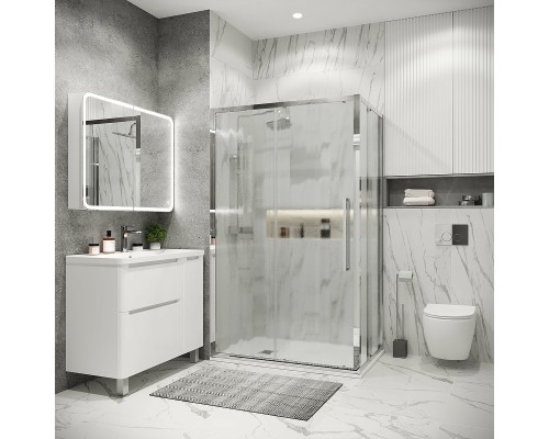 Душевая стенка Grossman Cosmo 90 200.K33.02.90.10.02 профиль Хром стекло шиншилла