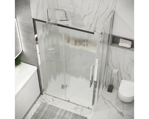 Душевая стенка Grossman Cosmo 90 200.K33.02.90.10.02 профиль Хром стекло шиншилла