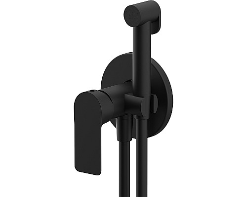 Гигиенический душ со смесителем Remer Infinity I65WNO Черный матовый