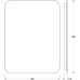Зеркало Defesto Opti 60x80 с подсветкой 25W-3000К/ИК - выключатель/Теплый белый свет