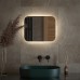 Зеркало Defesto Opti 50x40 с подсветкой 15W-4500К/ИК - выключатель/Нейтральный белый свет