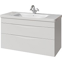 Тумба под раковину Caprigo Lento 100 36214-SF027 подвесная Белая матовая