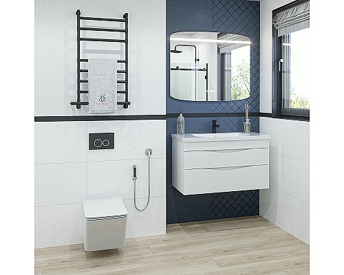 Тумба под раковину Caprigo Lento 100 36214-SF027 подвесная Белая матовая