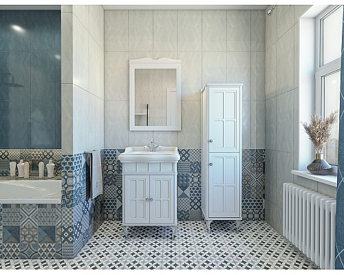 Зеркало Caprigo Borgo 60 33430-B231 Белое матовое