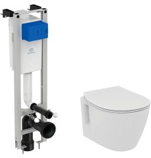 Комплект унитаза с инсталляцией Ideal Standard Connect с сиденьем Микролифт