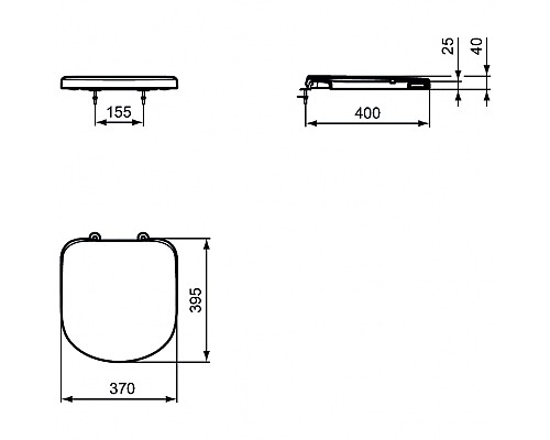 Унитаз Ideal Standard Tempo T328801+T679901 подвесной с сиденьем Микролифт