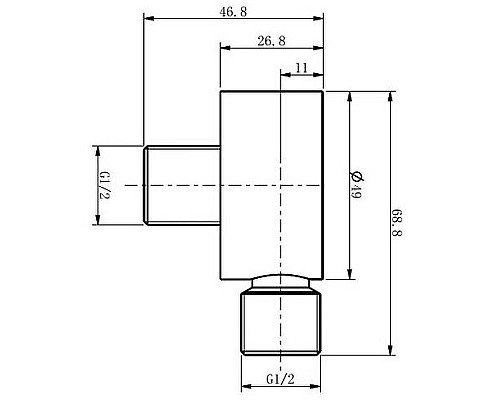 Шланговое подключение Caprigo Parts 99-590-vot Бронза