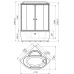 Душевой бокс Radomir Лаура 128x128 1-04-6-0-0-0821 без гидромассажа