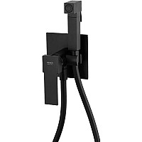 Гигиенический душ со смесителем Remer Qubika Q65NO Черный матовый