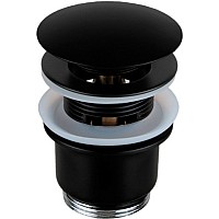 Донный клапан Remer 905CC2114NO click-clack Черный матовый