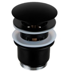 Донный клапан Remer click-clack Черный матовый