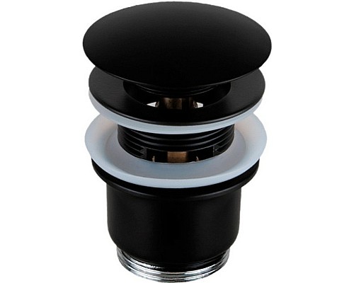 Донный клапан Remer 905CC2114NO click-clack Черный матовый