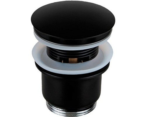 Донный клапан Remer 905CC2114NO click-clack Черный матовый