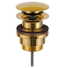 Донный клапан Remer click-clack Золото глянцевое