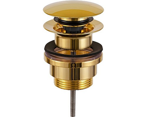 Донный клапан Remer 905CCR114DO click-clack Золото глянцевое