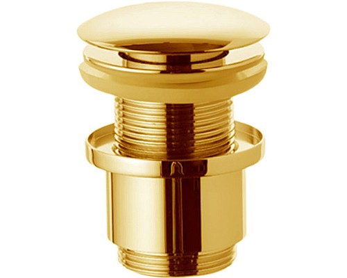 Донный клапан Remer 904CC2114DO click-clack Золото глянцевое