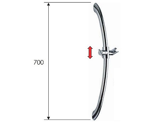 Душевая штанга Remer 310M Хром