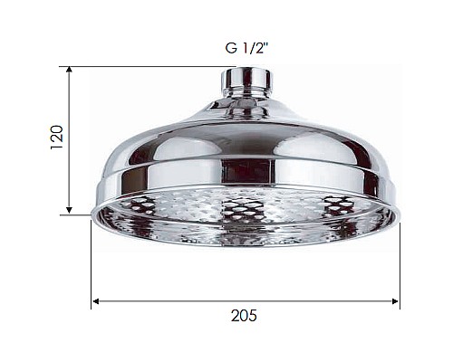 Верхний душ Remer 359B20VOx Бронза