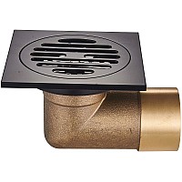 Душевой трап Raglo 100x100 R605.10.06 с Черной матовой решеткой