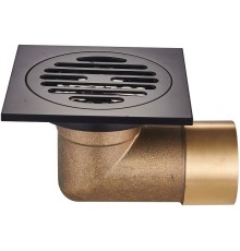 Душевой трап Raglo 100x100 с Черной матовой решеткой