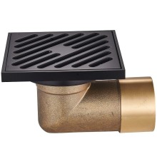 Душевой трап Raglo 100x100 с Черной матовой решеткой