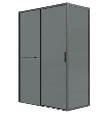 Душевой уголок Grossman Style 120х90 профиль Черный матовый стекло тонированное