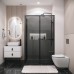 Душевой уголок Grossman Style 120х90 профиль Черный матовый стекло тонированное
